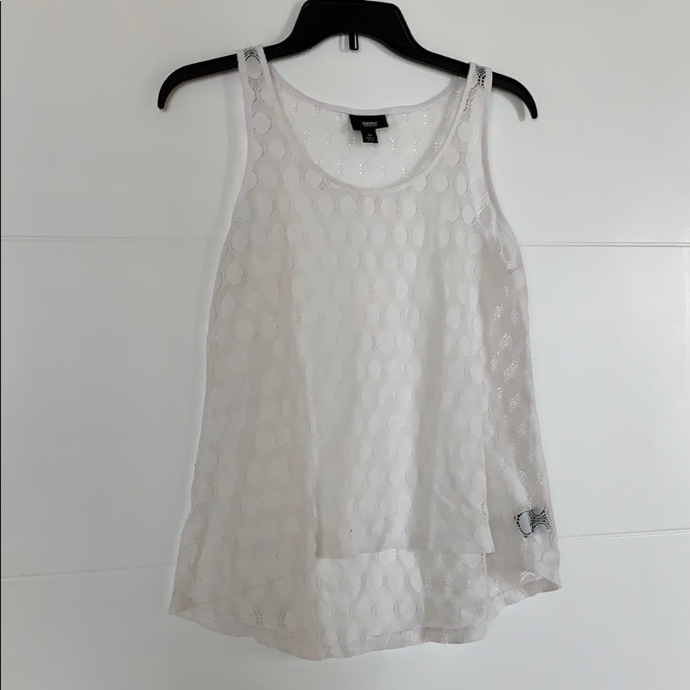 white tank top